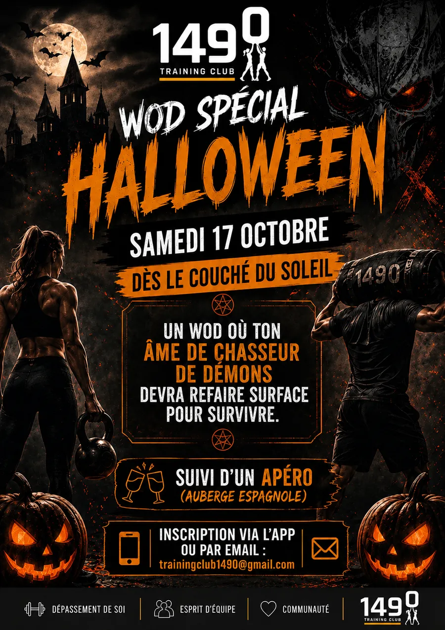 Affiche du WOD spécial Halloween